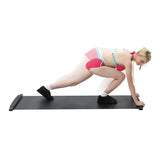 Placa deslizante para treinamento de patinação de velocidade, placa deslizante portátil para exercício de perna, hóquei no gelo, pista curta, academia em casa, prática de fitness